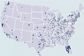 nationwide clinics map